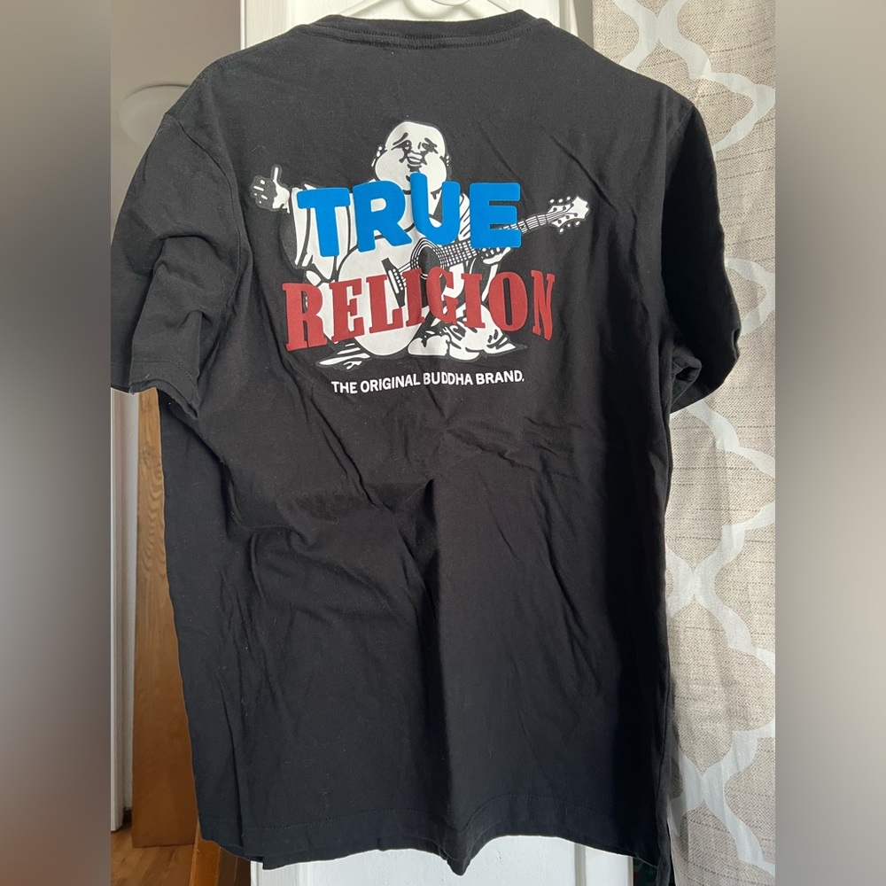 True Religion Black Short Sleeve Tee